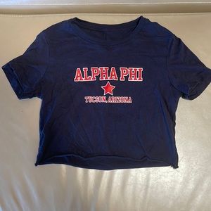 Alpha Phi Tucson Arizona cropped shirt
